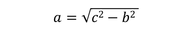 Công thức tính cạnh a